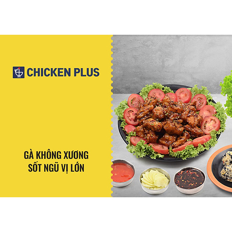 Chicken Plus - Gà Không Xương Sốt Ngũ Vị Lớn