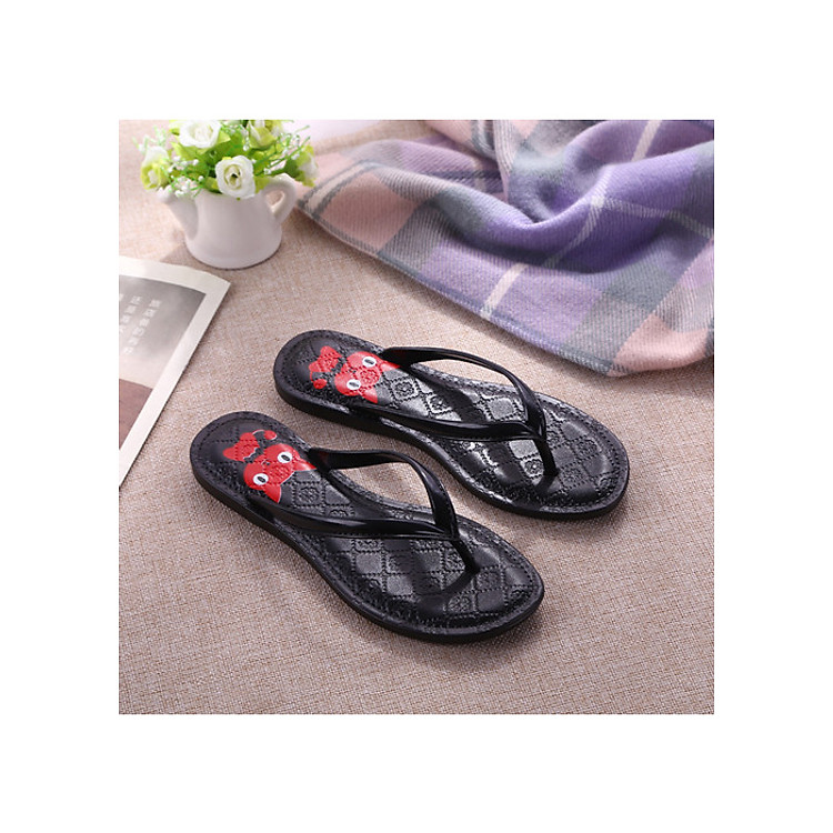 Dép Tông Sỏ Ngón Nữ Mùa Hè Màu Đen