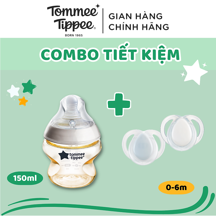 COMBO Ty Ngậm Dạ Quang & Bình Sữa Tommee Tippee Đảm bảo Ưu đãi - Hình ảnh 2