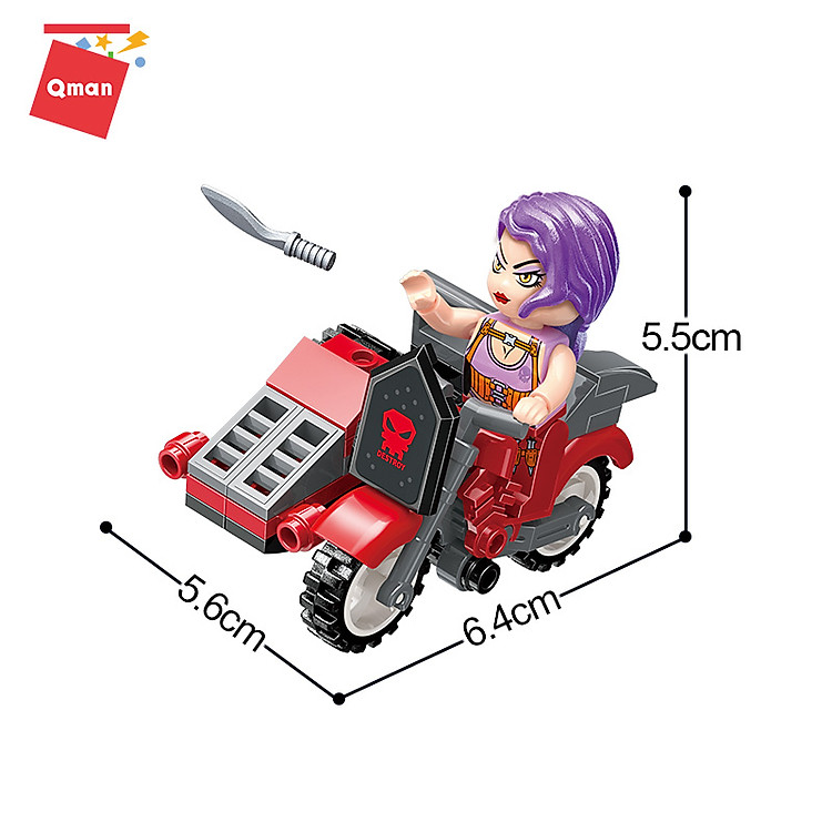 Đồ chơi xếp hình Qman 3211 Trực thăng Chính hãng Giá tốt - Hình ảnh 4