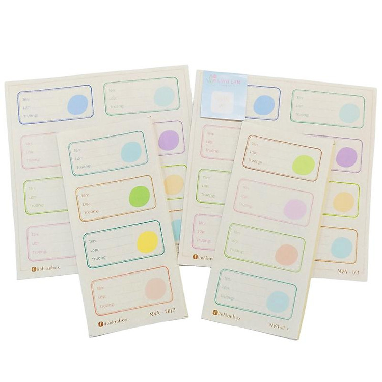 Bộ Nhãn Vở A (24 chiếc) - Ảnh 6