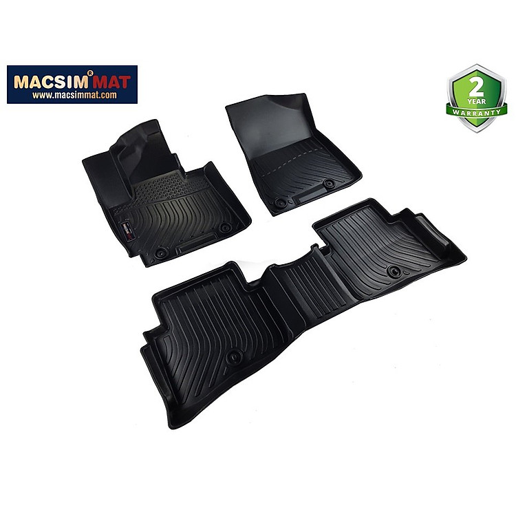 Thảm lót sàn xe ô tô sd Hyundai Tucson 2016- 2021 Nhãn hiệu Macsim chất liệu nhựa TPE cao cấp màu đen