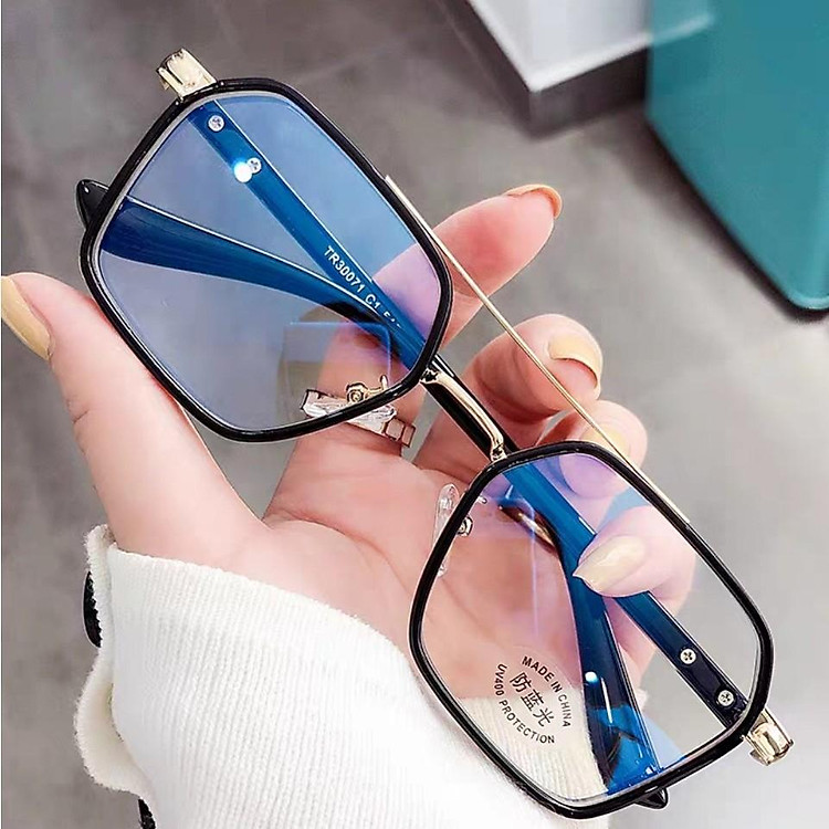 Gọng kính cận mặt vuông 329 dành cho nam và nữ hot trend 2021