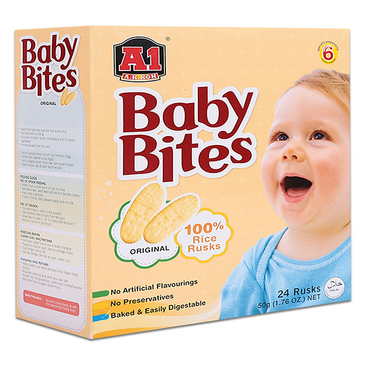 Bánh Ăn Dặm Vị Gạo BABY BITES ( 50 g)