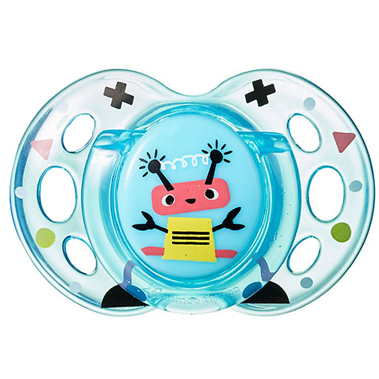 Ty ngậm thoáng khí cho bé Tommee Tippee 6-18 tháng (vỉ 1 cái) - AIR - Xanh