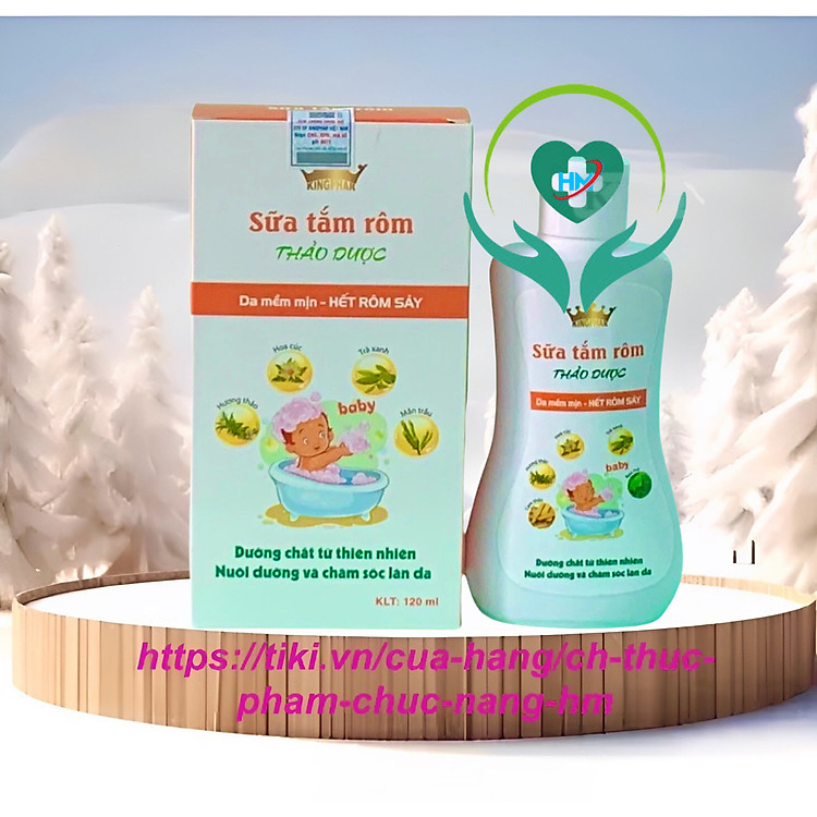 Tham Khảo tại ConCung: Sữa tắm rôm Thảo dược Kingphar 120ml , nhận ngay nhiều Ưu đãi