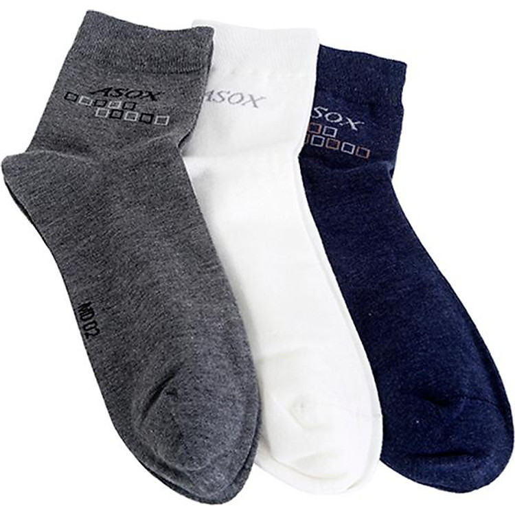Combo 3 Đôi Vớ Nam Cổ Trung VIC MD02 - Freesize