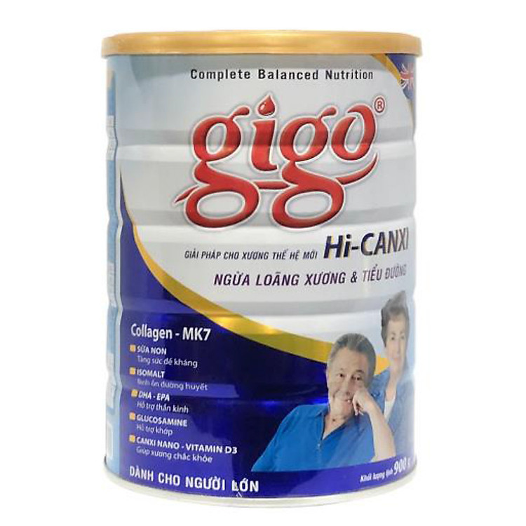 Sữa bột ngừa loãng xương và tiểu đường – GIGO HI-CANXI 900g