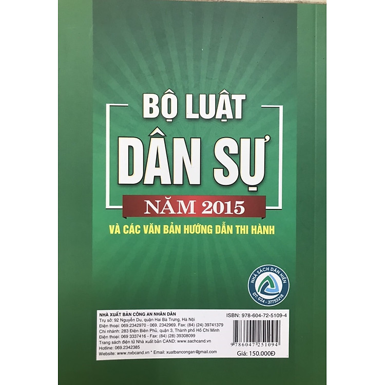Bộ Luật Dân Sự Năm 2015 Và Các Văn Bản Hướng Dẫn Thi Hành Mới Nhất Năm 2021 - Ảnh 2