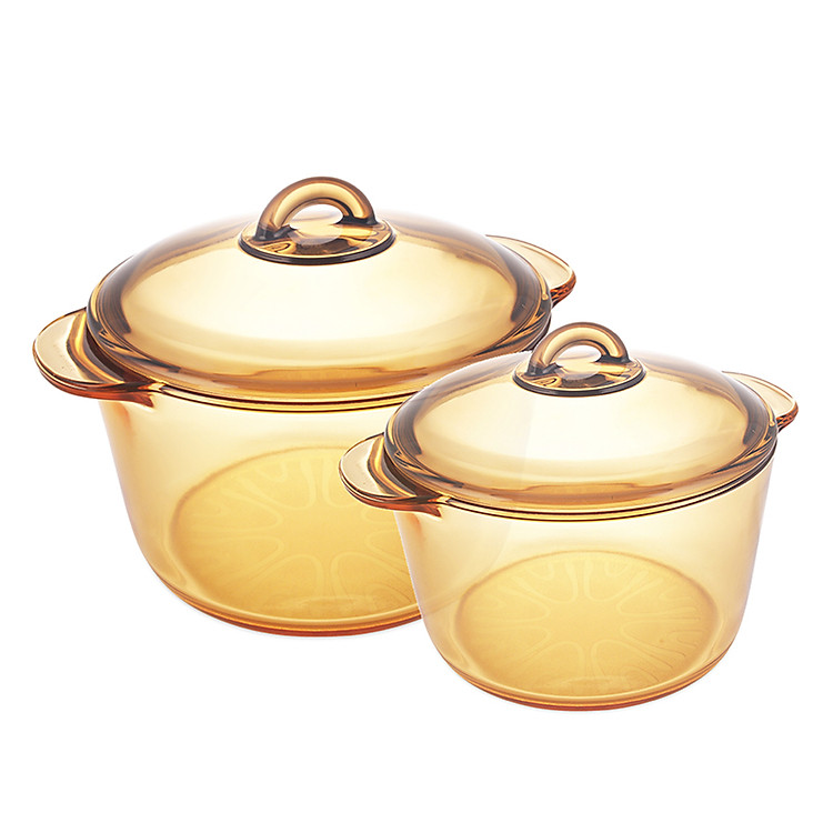 Bộ Nồi Thủy Tinh Luminarc Amberline 3L + 5L