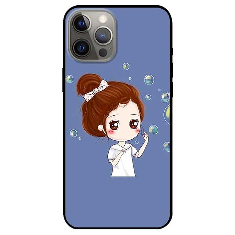 Ốp lưng dành cho Iphone 11 - 11 Pro - 11 Pro Max mẫu Cô Gái Búi Tóc