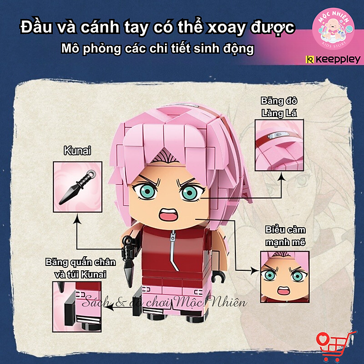 Đồ chơi lắp ráp Naruto Keeppley K20503 Chính hãng Tiết kiệm - Hình ảnh 4