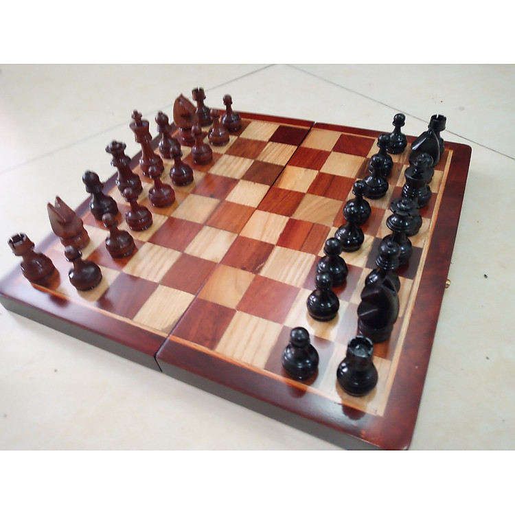 Bàn cờ vua gỗ chất lượng cao Chính hãng Giá tốt - Hình ảnh 2