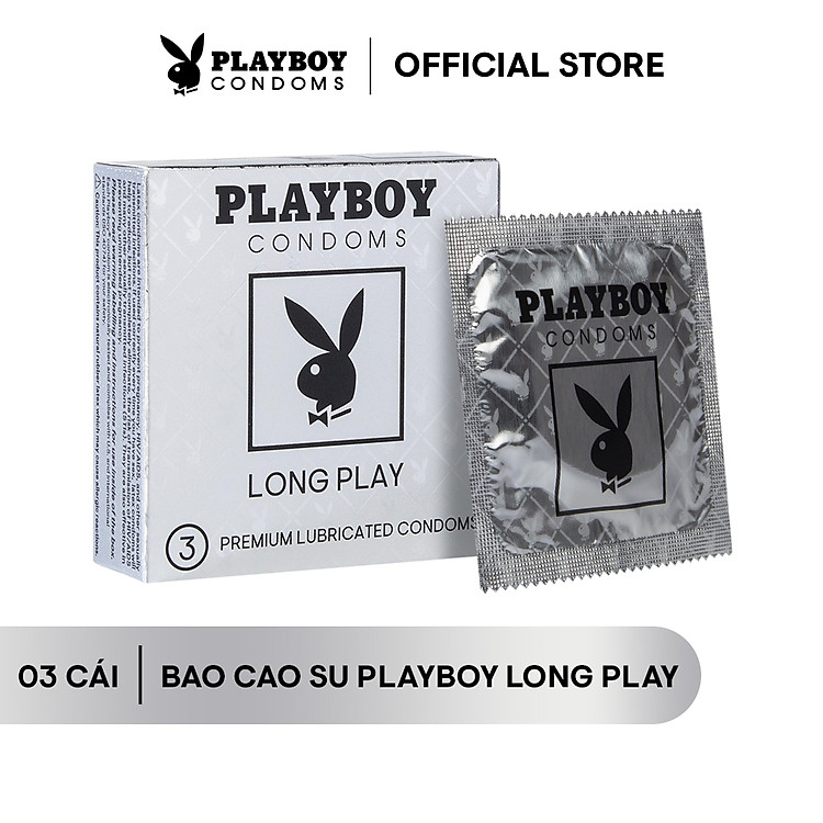 Bao Cao Su PLAYBOY LONG PLAY Hộp 3 Cái