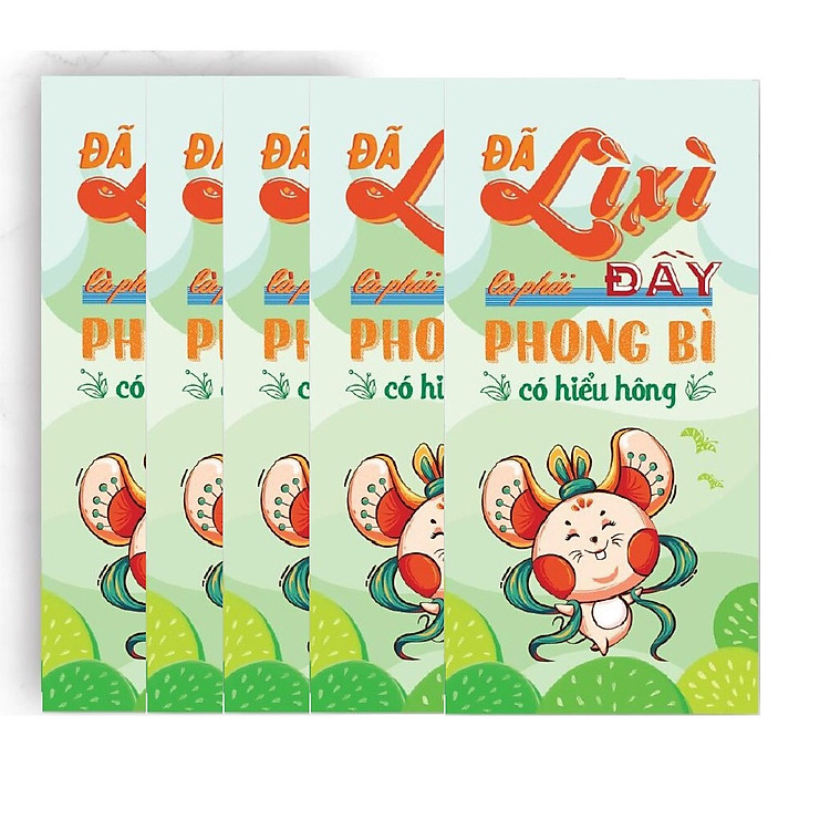 Bao Lì Xì 2020 - Tết Năm Tý Vui Nhộn (Bộ 10 Cái)