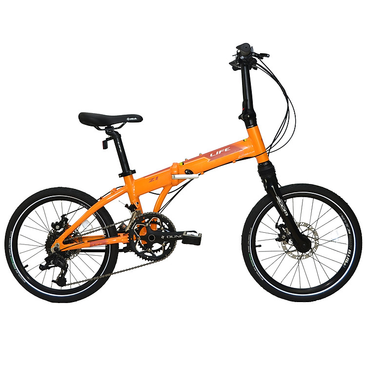Xe Đạp GẤP LIFE Z1 | Thương Hiệu Đài Loan | Khung Nhôm, Sơn Tĩnh Điện, Củ đề SRAM X4 -16 Tốc Độ | Bánh 20 Inch