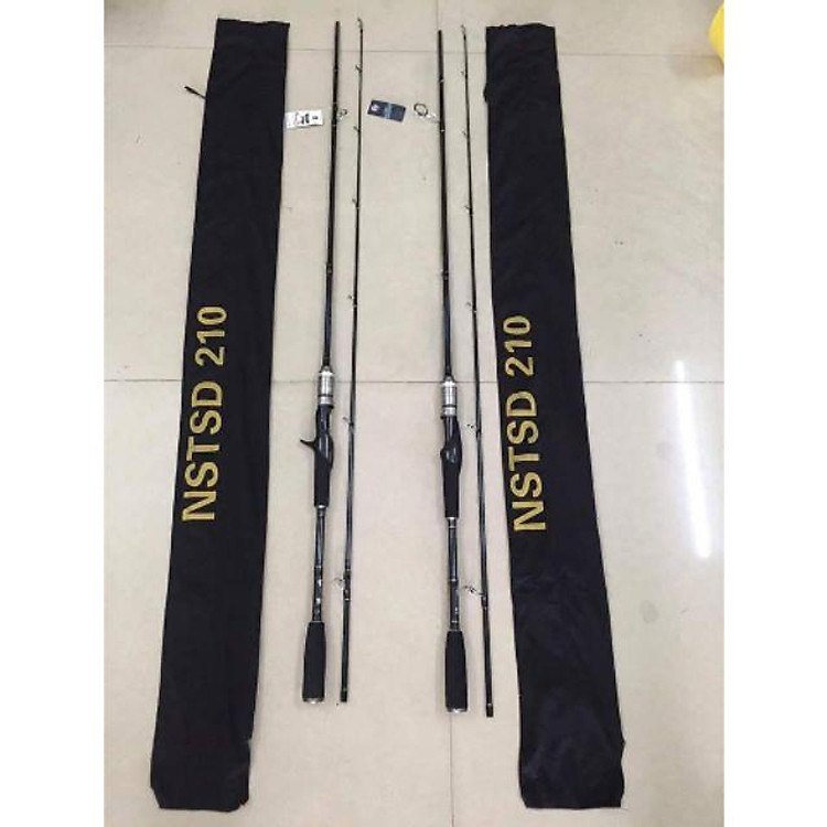 Cần câu lure máy đứng 1m8 - 2m4 độ cứng MH khoen FUJI siêu chất