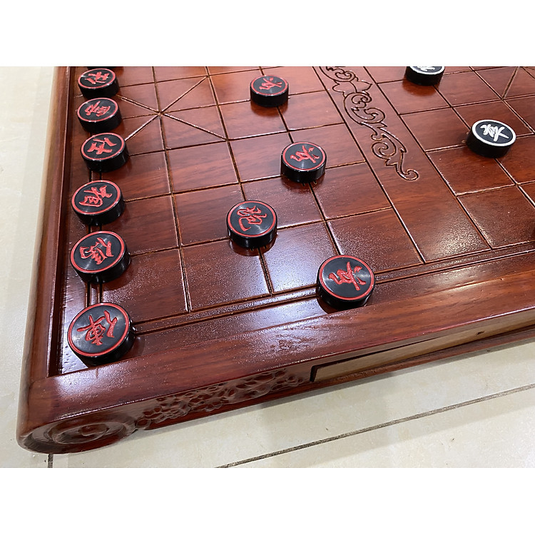 Bàn Cờ Tướng Gỗ Hương Cuốn Thư Chính hãng Giá tốt - Hình ảnh 3