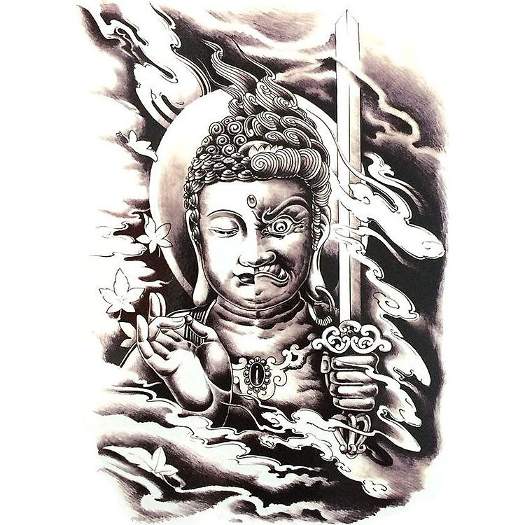 Hình Xăm Dán Phật QSA226