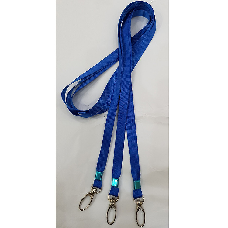 Bộ 10 Dây đeo thẻ lụa Móc Xoay Thường ( 45*1cm )