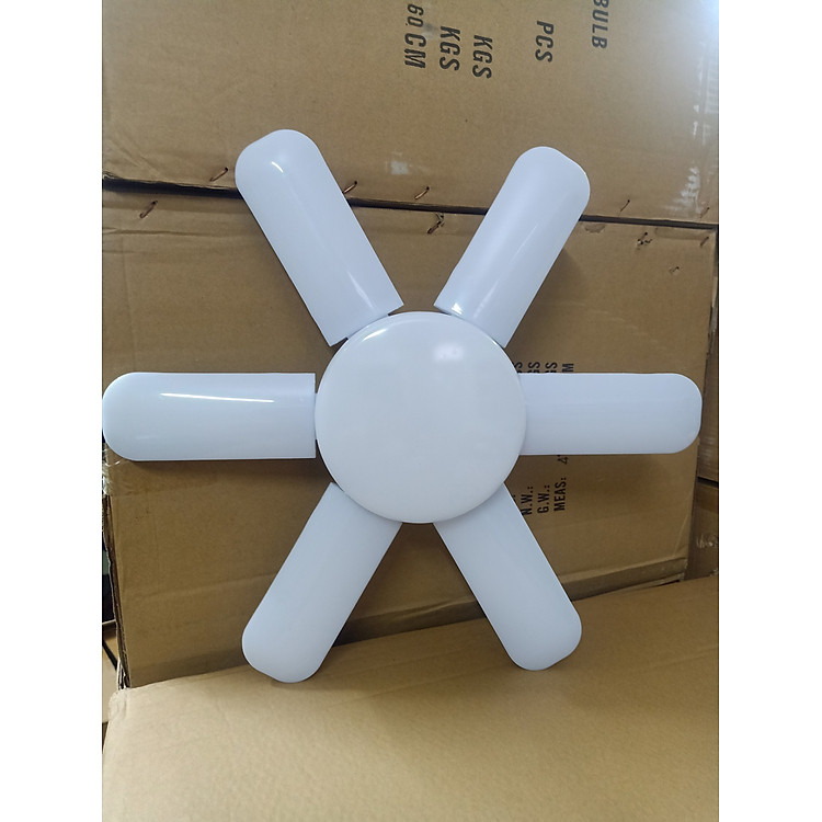 Bóng đèn Led 6 cánh siêu sáng 90W ánh sáng trắng to đẹp