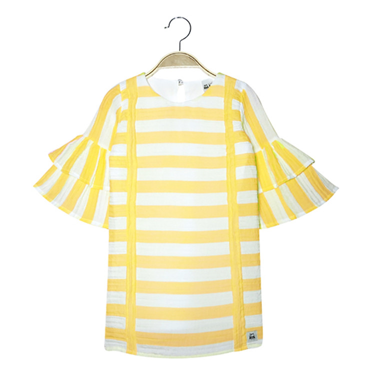 Đầm suông kẻ vàng Lovekids