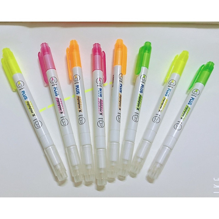 Bút Dạ Quang Xóa Được PLUS (12 cây) - Ảnh 4