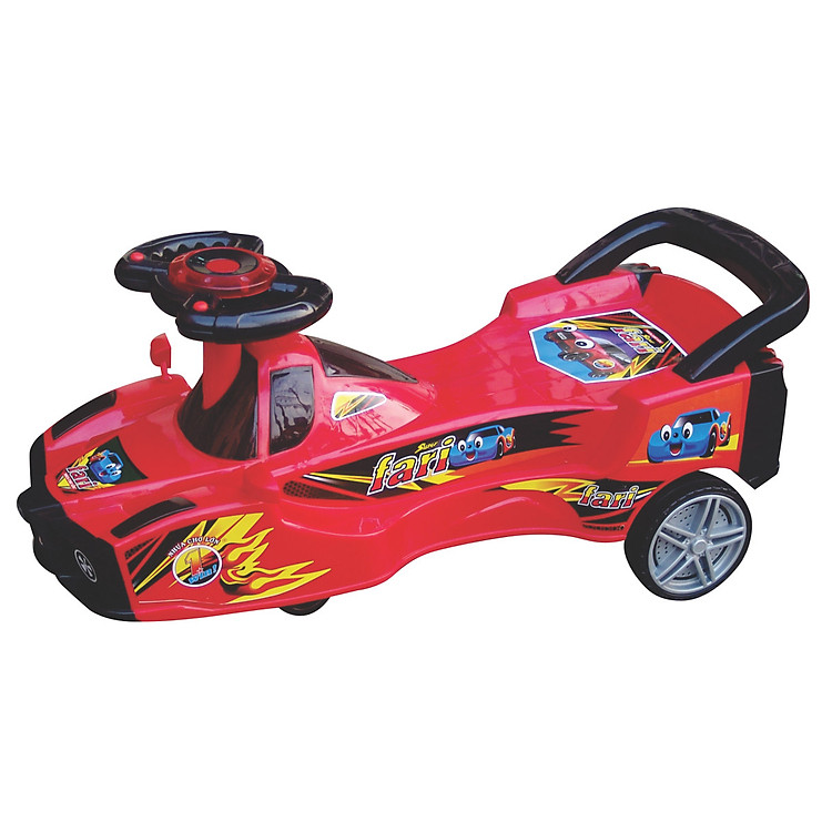 Xe Lắc Nhựa Chợ Lớn Xe Hơi (Có Nhạc) - M1268B-X3B - Giao màu ngẫu nhiên