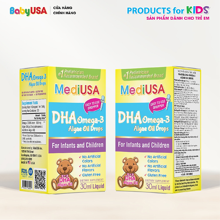 Mua DHA Omega 3 Algae Oil Drops cho trẻ Chính hãng Giá tốt - Hình ảnh 4