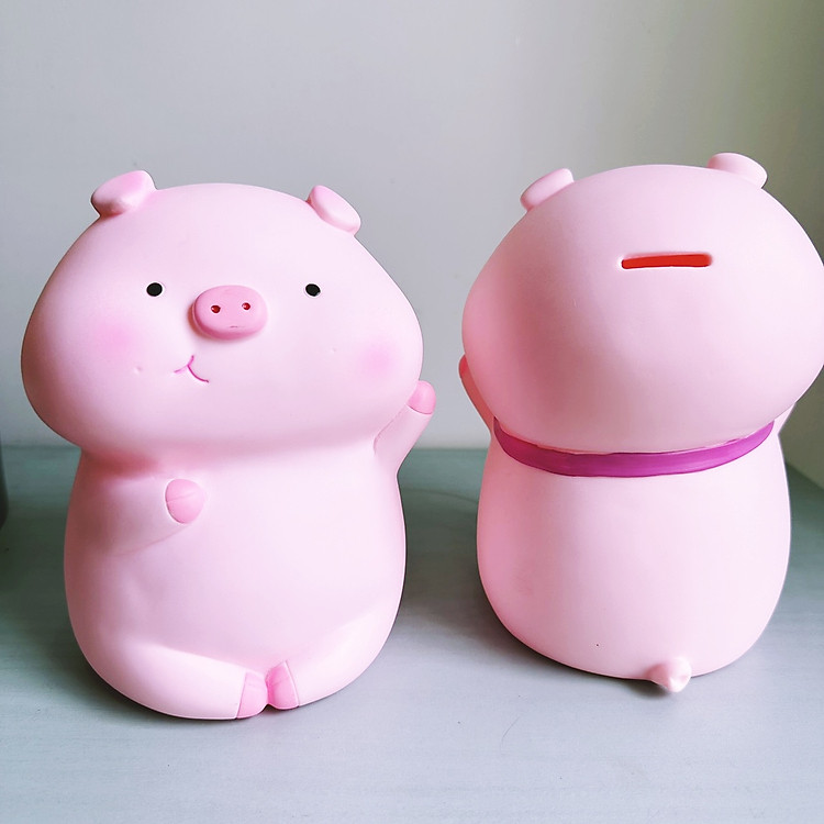 Ống Tiết Kiệm Trang Trí Heo Hồng Smile 2 Sắc Thái - Ảnh 2