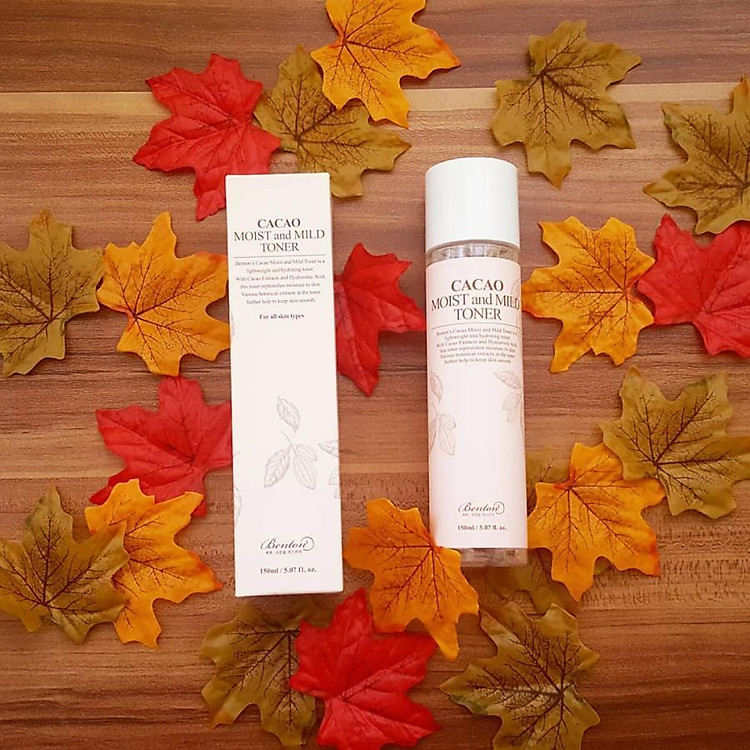 Bộ sản phẩm dưỡng ẩm phục hồi da chuyên sâu từ tinh chất cacao Benton Cacao Moist and Mild (Toner, Serum, Cream)