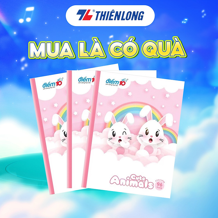 Tập Học Sinh 96 Trang 5 Ô Ly Vuông 100gsm (5 Tập)