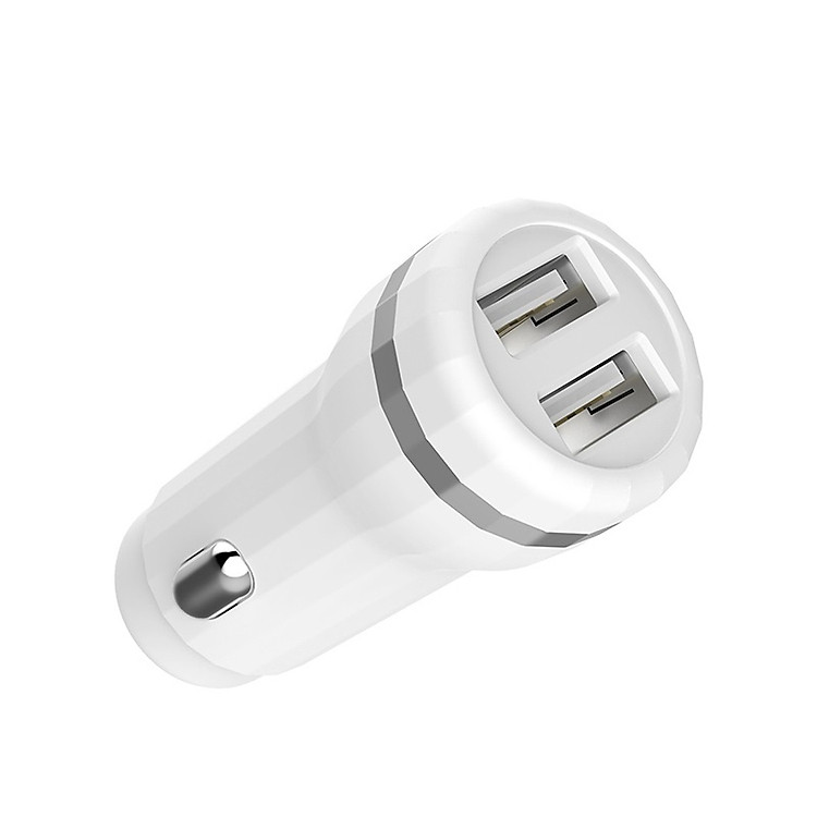 Tẩu Sạc Điện Thoại Trên ÔTô Hoco Z27 - 2 Cổng USB + Tặng kèm 01 Ghế Đỡ Điện Thoại Đa Năng T2 - Hàng Chính Hãng