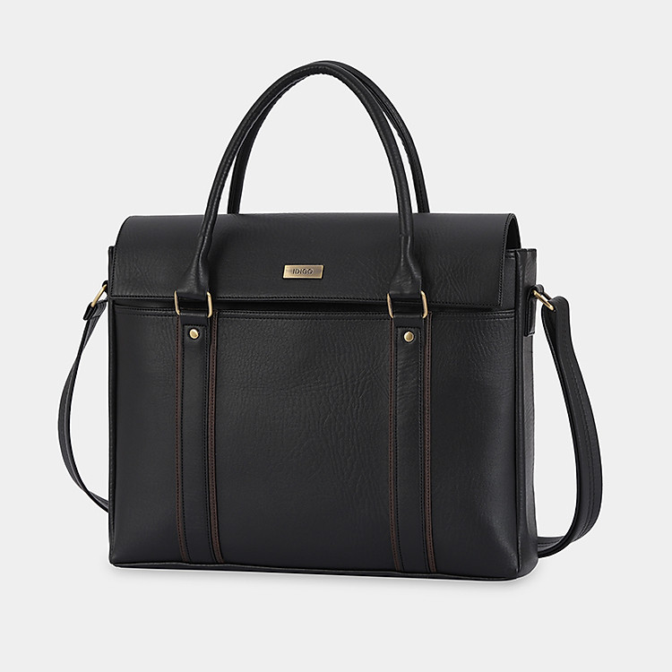 Túi xách công sở nam nữ thanh lịch, túi đựng tài liệu A4 nắp gập IDIGO UB2 - 5067