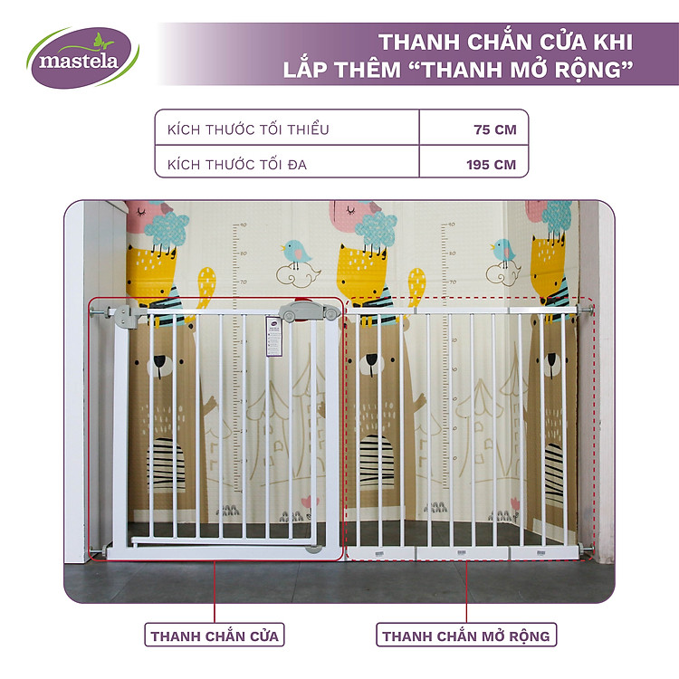 Mua Thanh chắn cửa Mastela D04 an toàn cho bé Chính hãng Tiết kiệm - Hình ảnh 3