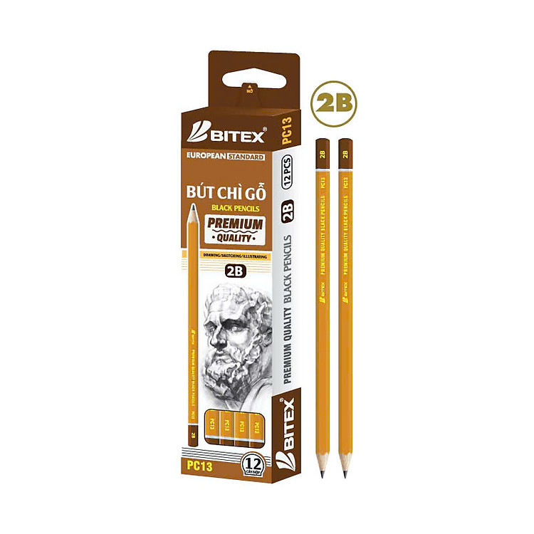 Bút Chì Mỹ Thuật 2B/4B/6B/8B (1 cây) - Ảnh 3