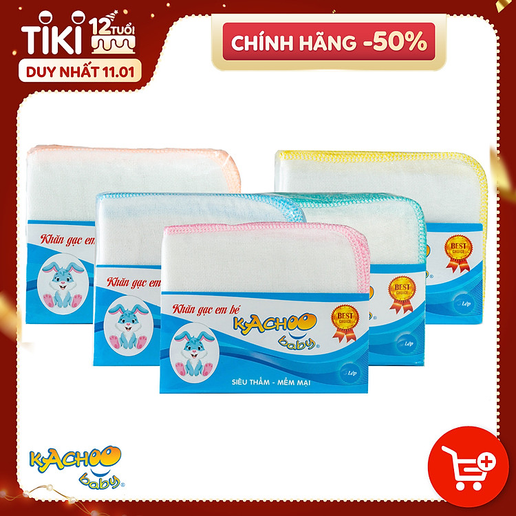 Khăn sữa KACHOOBABY 5 lớp 10 chiếc Chính hãng Giá tốt