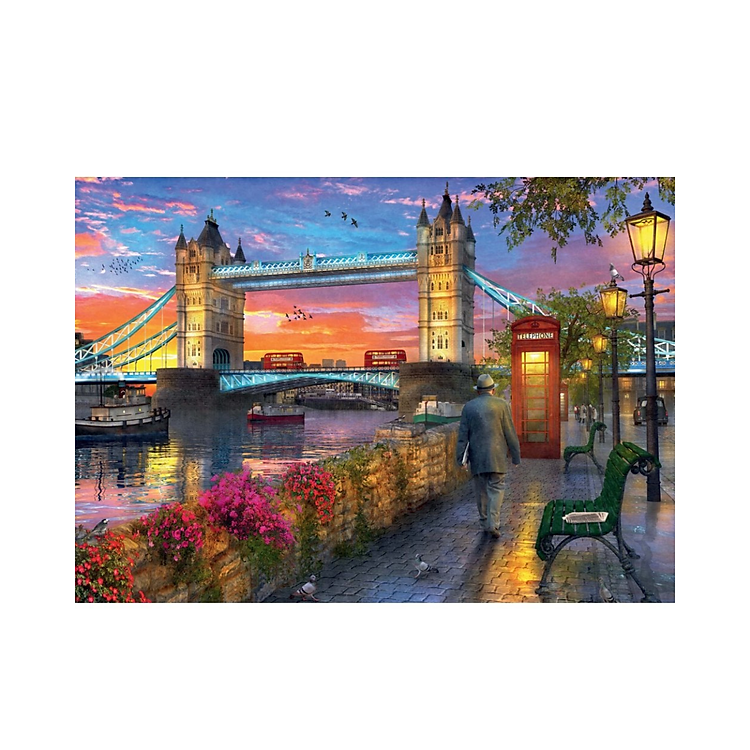 Puzzle Tower Bridge at Sunset 1000 mảnh Chính hãng Giá tốt - Hình ảnh 3