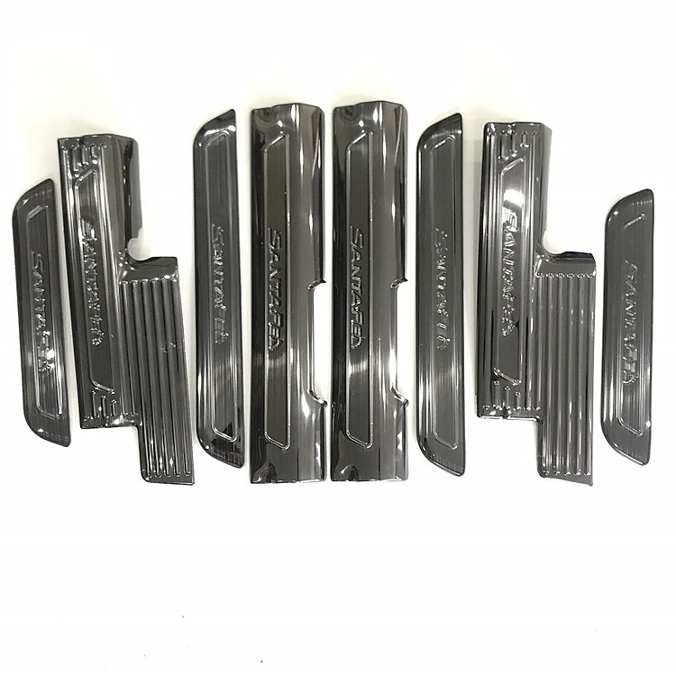 Bộ Ốp bậc, Nẹp bước chân Titan dành cho xe Hyundai Santafe 2018-2019