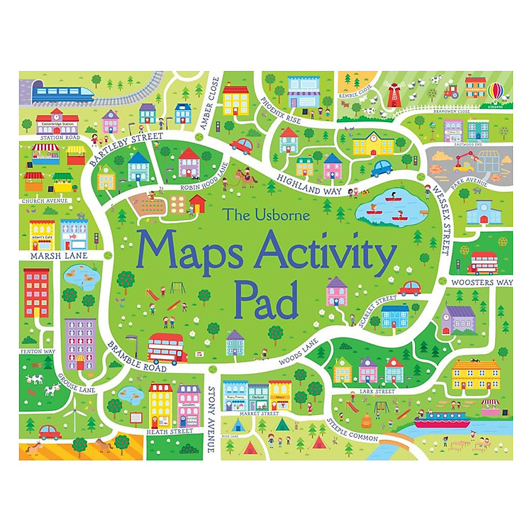 Sách Usborne Maps Activity Pad