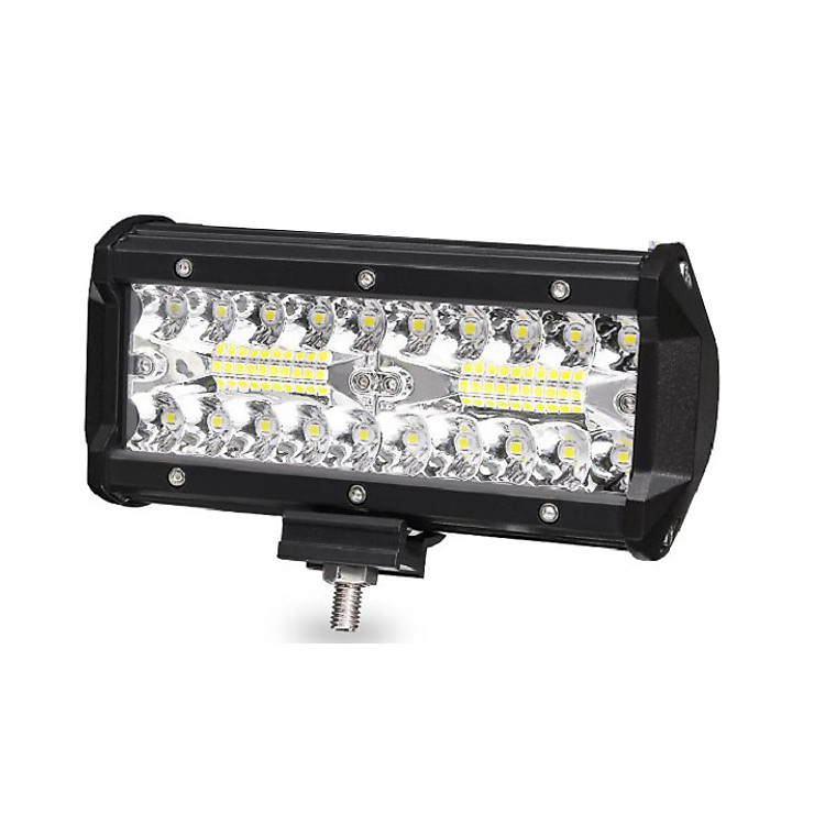 Đèn trợ sáng ô tô, cụm đèn 40 Led xếp 3 hàng siêu sáng 120w chống sock, chống nước, hơp kim siêu bền giúp tăng cường sáng cho oto, xe máy.