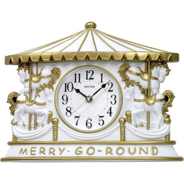 Đồng hồ treo tường Nhật Bản RHYTHM CMH746NR03, Kt 35.0 x 27.0 x 7.5cm, 690g, Vỏ nhựa, màu Trắng