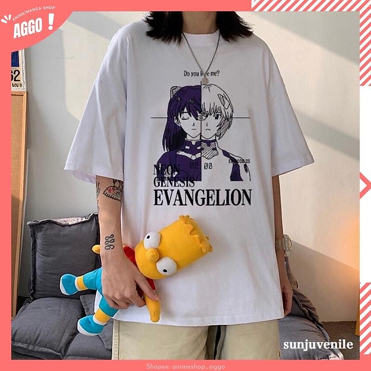 Áo thun in hình anime Ayanami Rei nam nữ đủ size