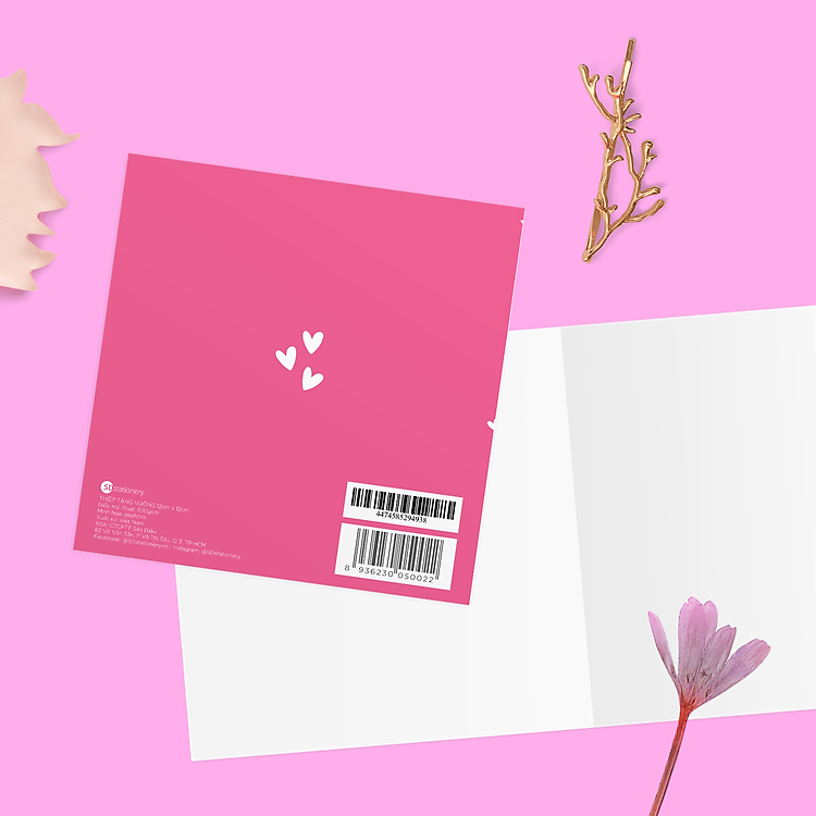 Thiệp Tình Yêu Hình Thỏ (12x12 cm) - Ảnh 2