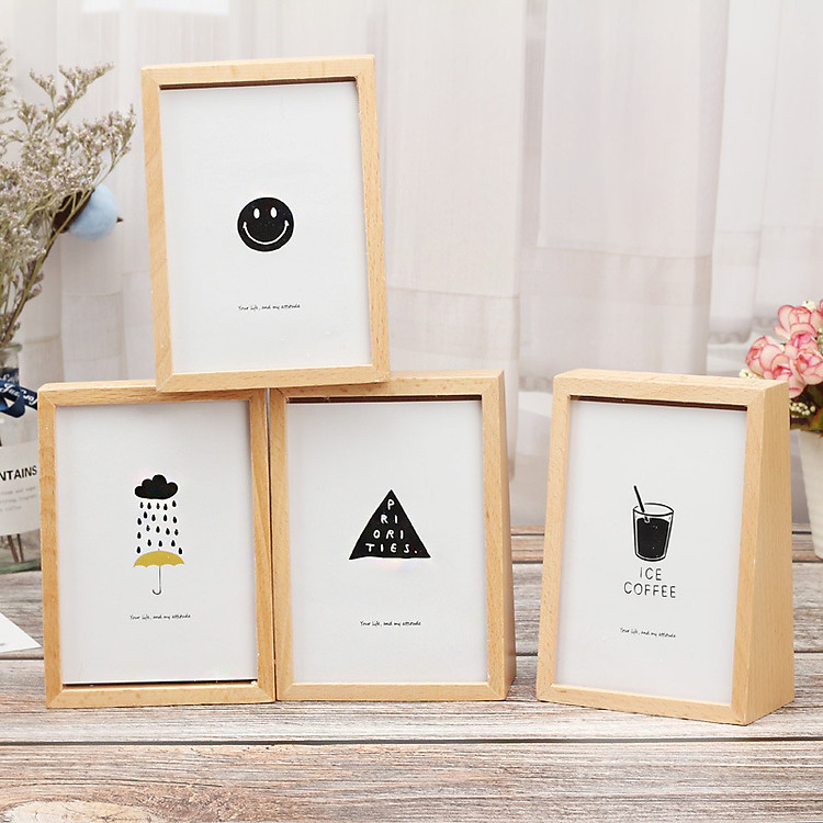 Hộp nhạc khung ảnh gỗ dễ thương