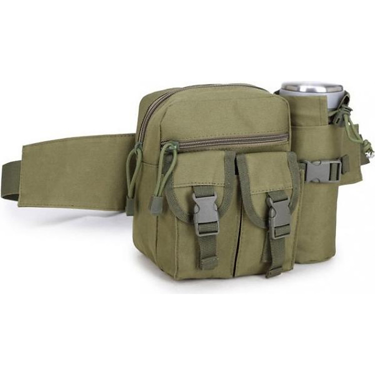 Túi Đeo Hông Có Ngăn Đựng Chai Nước ( xanh )