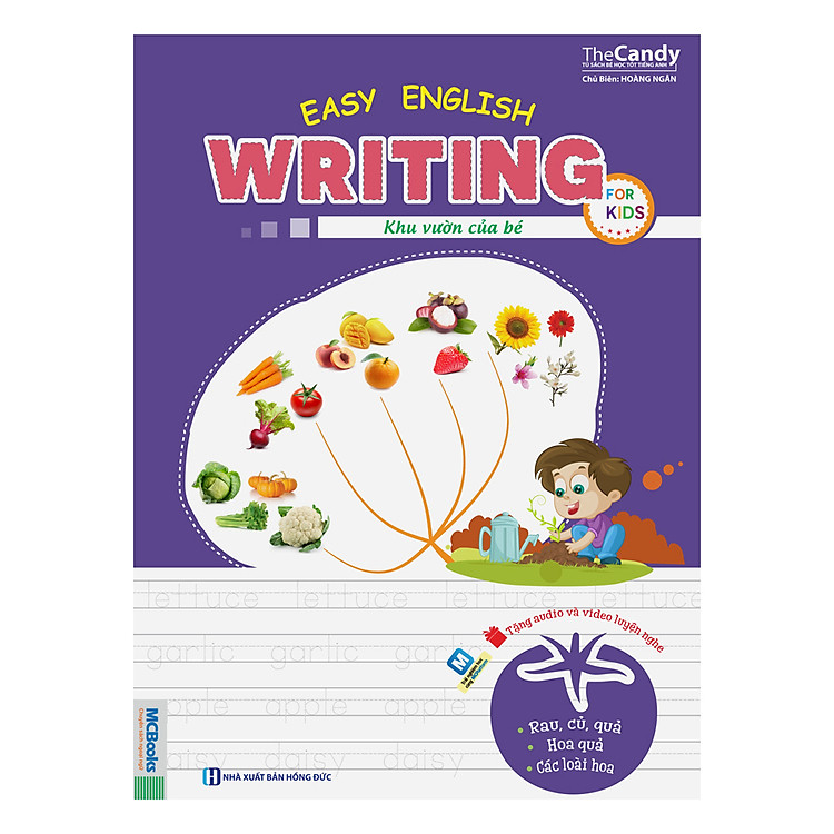 Sách Easy English Writing For Kids - Khu Vườn Của Bé