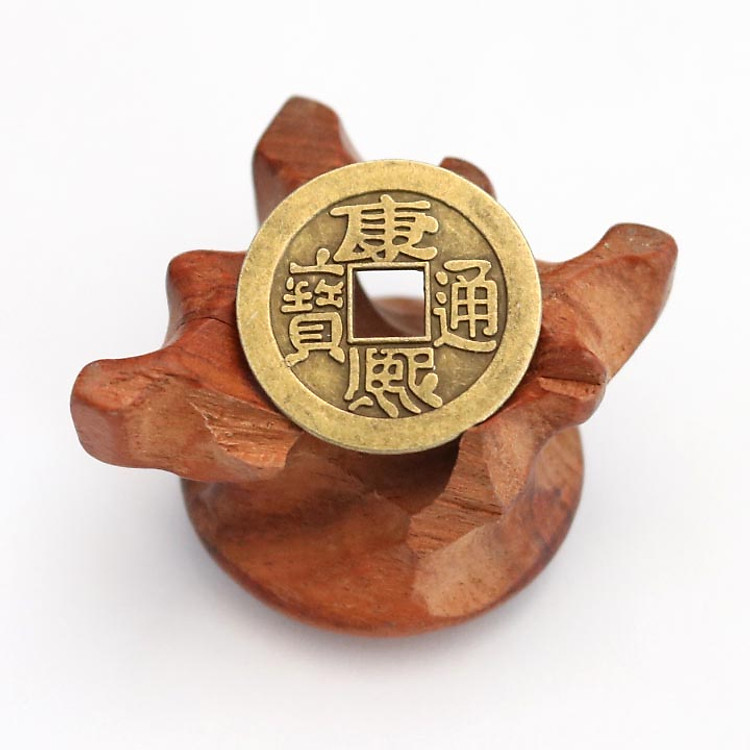 Tiền xu ngũ đế, tiền xu phong thuỷ bỏ bóp ví - THM15