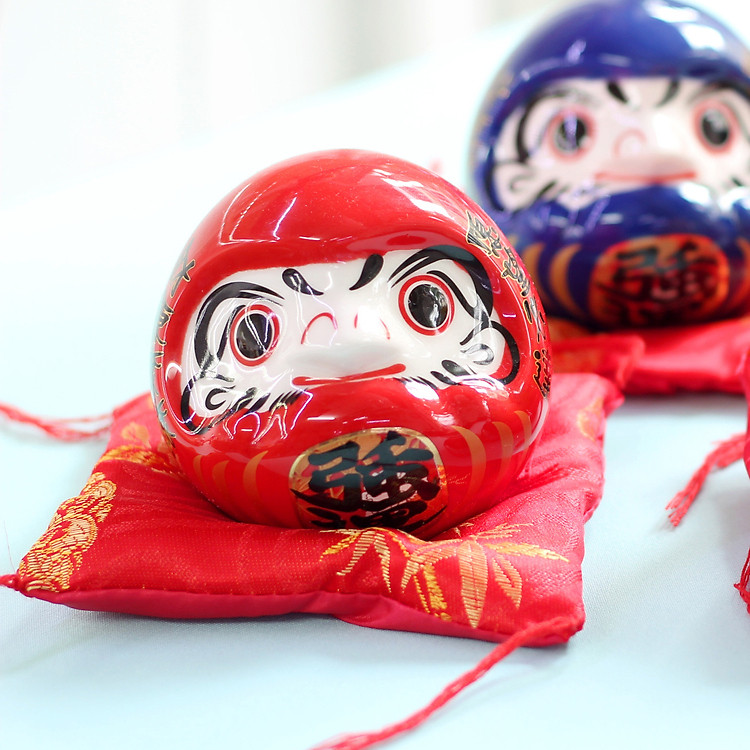 Daruma sứ đựng tiền 7cm (giá lẻ 1 sản phẩm)