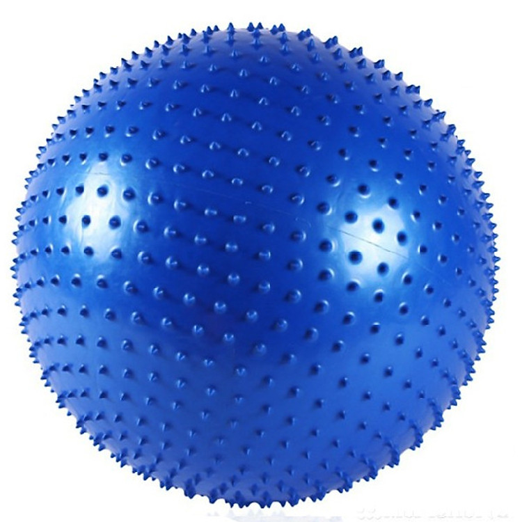 Bóng tập yoga gai 65cm Zeno - xanh + Tặng kèm bơm